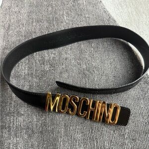 Moschino Black and Gold women’s Belt 1000% authentic